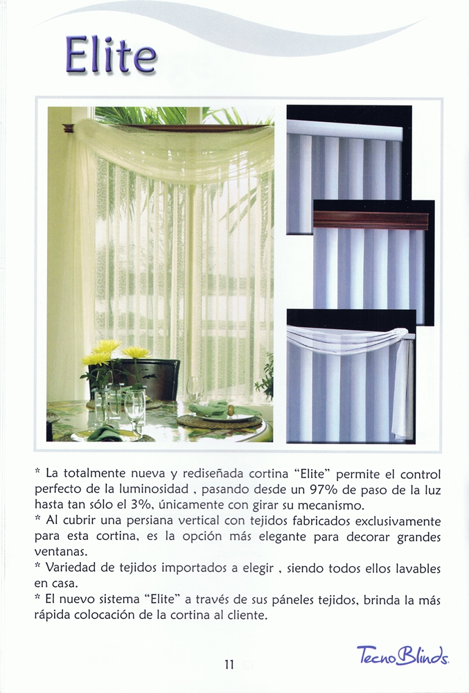 Persianas Elite Tecnoblinds