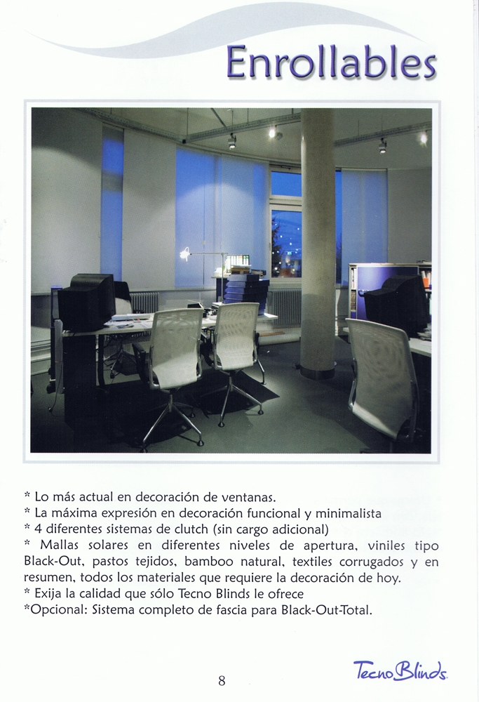Persianas Enrollables Tecnoblinds