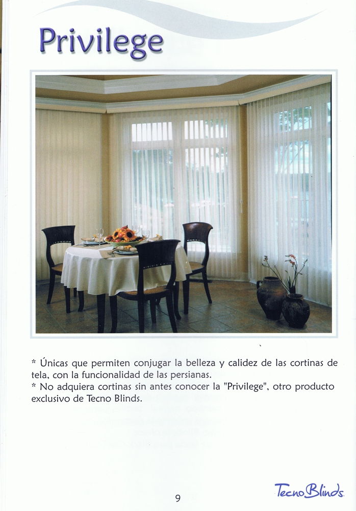 Persianas Privilege Tecnoblinds
