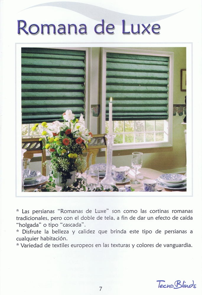 Persianas Romana De Luxe Tecnoblinds