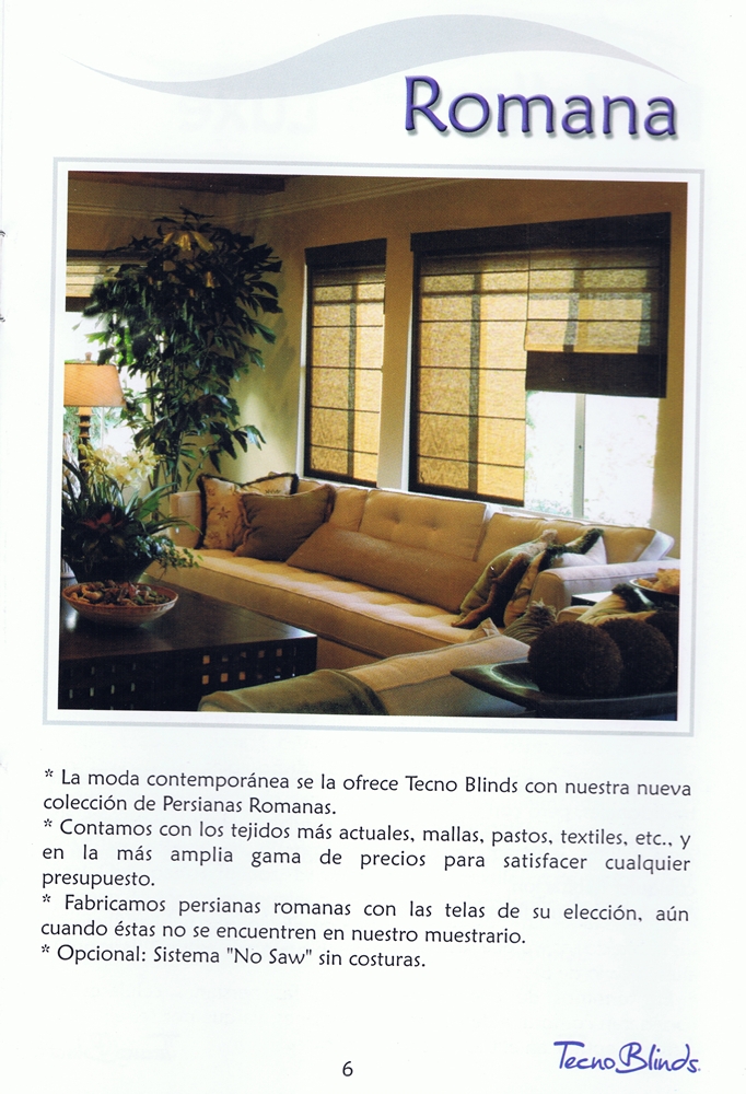 Persianas Romana Tecnoblinds