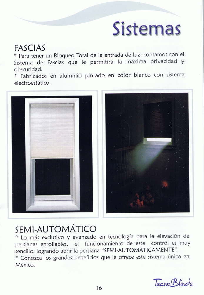 SistemasPara Persianas Tecnoblinds